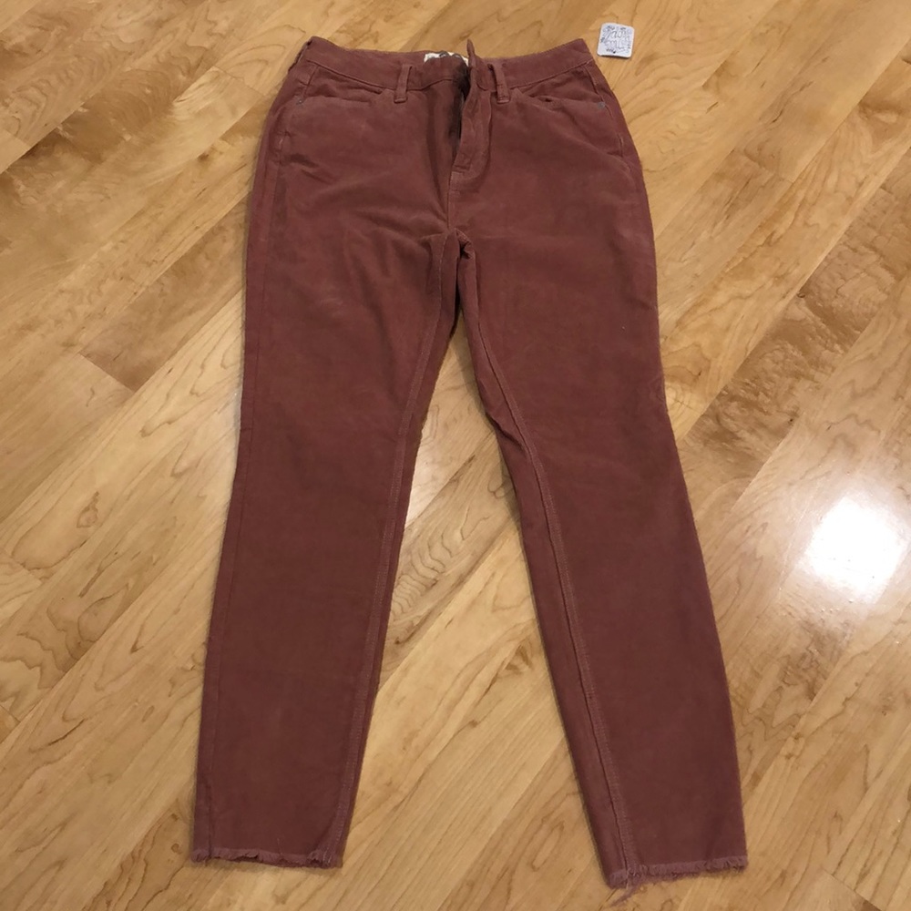 Blush corduroy pants
